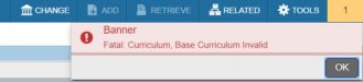 Fatal Curriculum Error Example